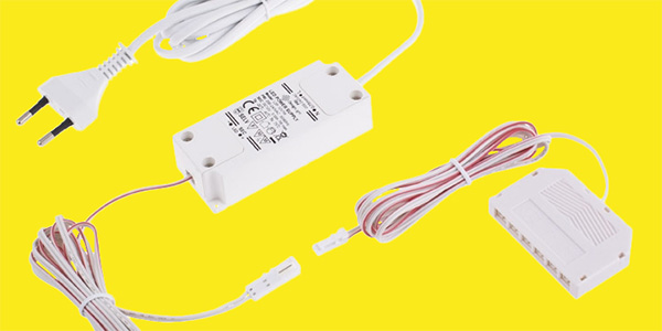 Power supply system for 7W LEDs with a distributor